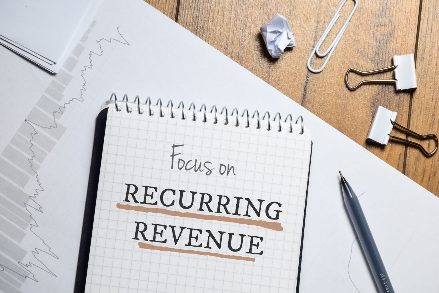 Notebook reading Focus on Recurring Revenue